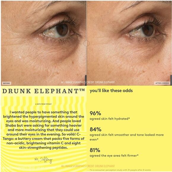 NIB Drunk Elephant C-Tango Multivitamin Eye Cream Peptides Vitamin C Firming - Picture 3 of 11